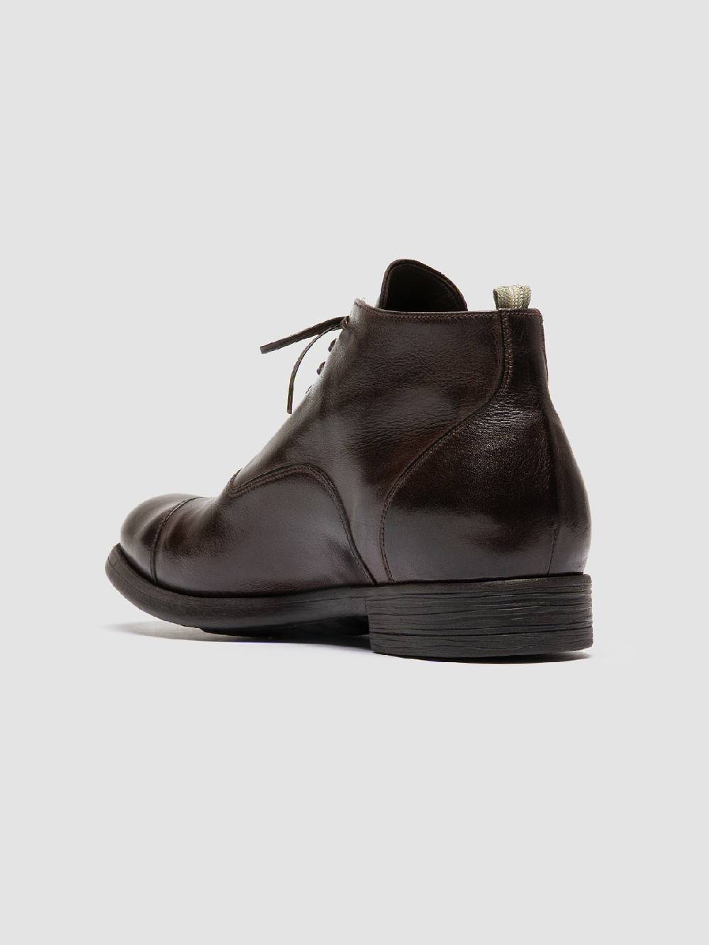 Officine Creative CHRONICLE 057 Stivali Stringati in Pelle Marrone Offerte esclusive