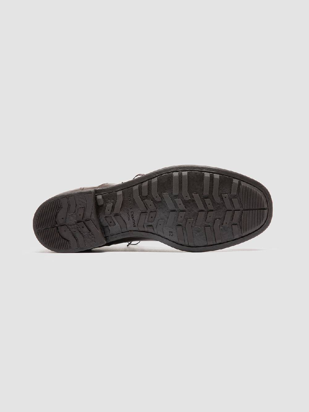Officine Creative CHRONICLE 057 Stivali Stringati in Pelle Marrone Offerte esclusive