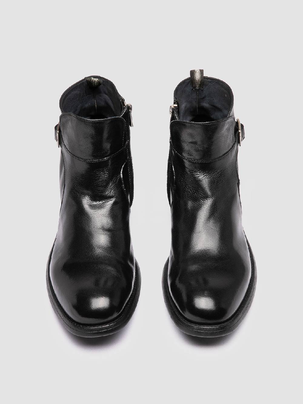 Officine Creative CHRONICLE 068 Stivali con Zip in Pelle Nera Nuovi prodotti