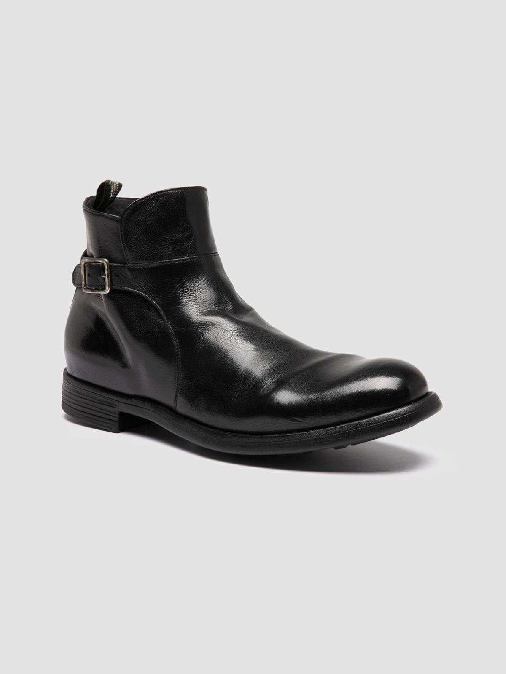 Officine Creative CHRONICLE 068 Stivali con Zip in Pelle Nera Nuovi prodotti