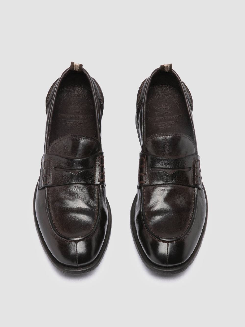 Officine Creative CHRONICLE 144 Mocassini Penny Loafer in Pelle Marrone Liquidazione