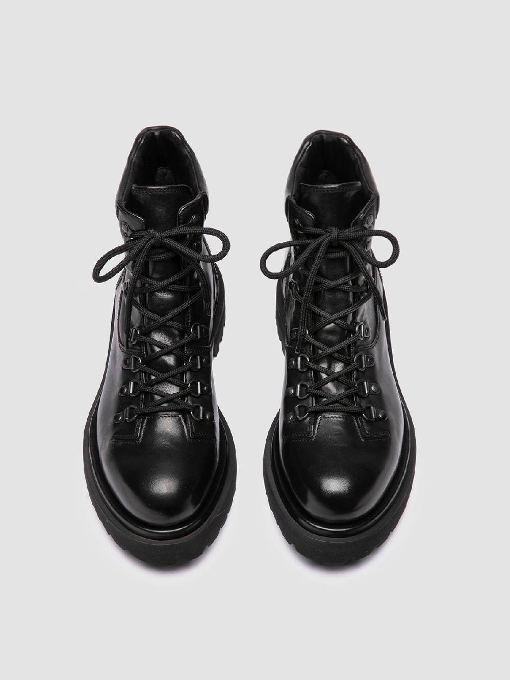 Officine Creative EVENTUAL DD 106 Stivali Stringati in Pelle Nera Offerta settimanale