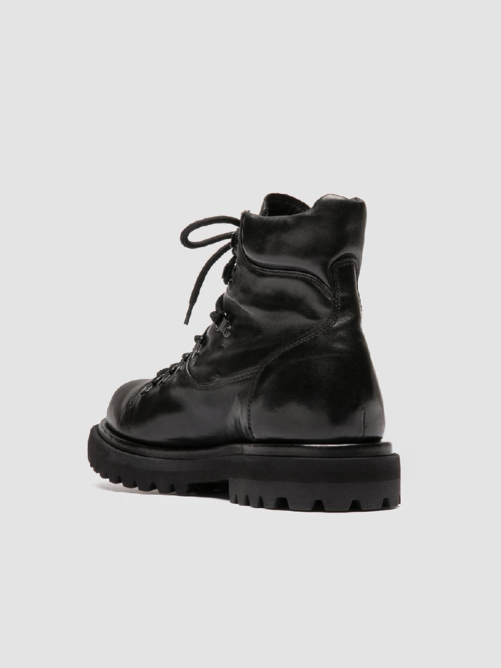 Officine Creative EVENTUAL DD 106 Stivali Stringati in Pelle Nera Offerta settimanale