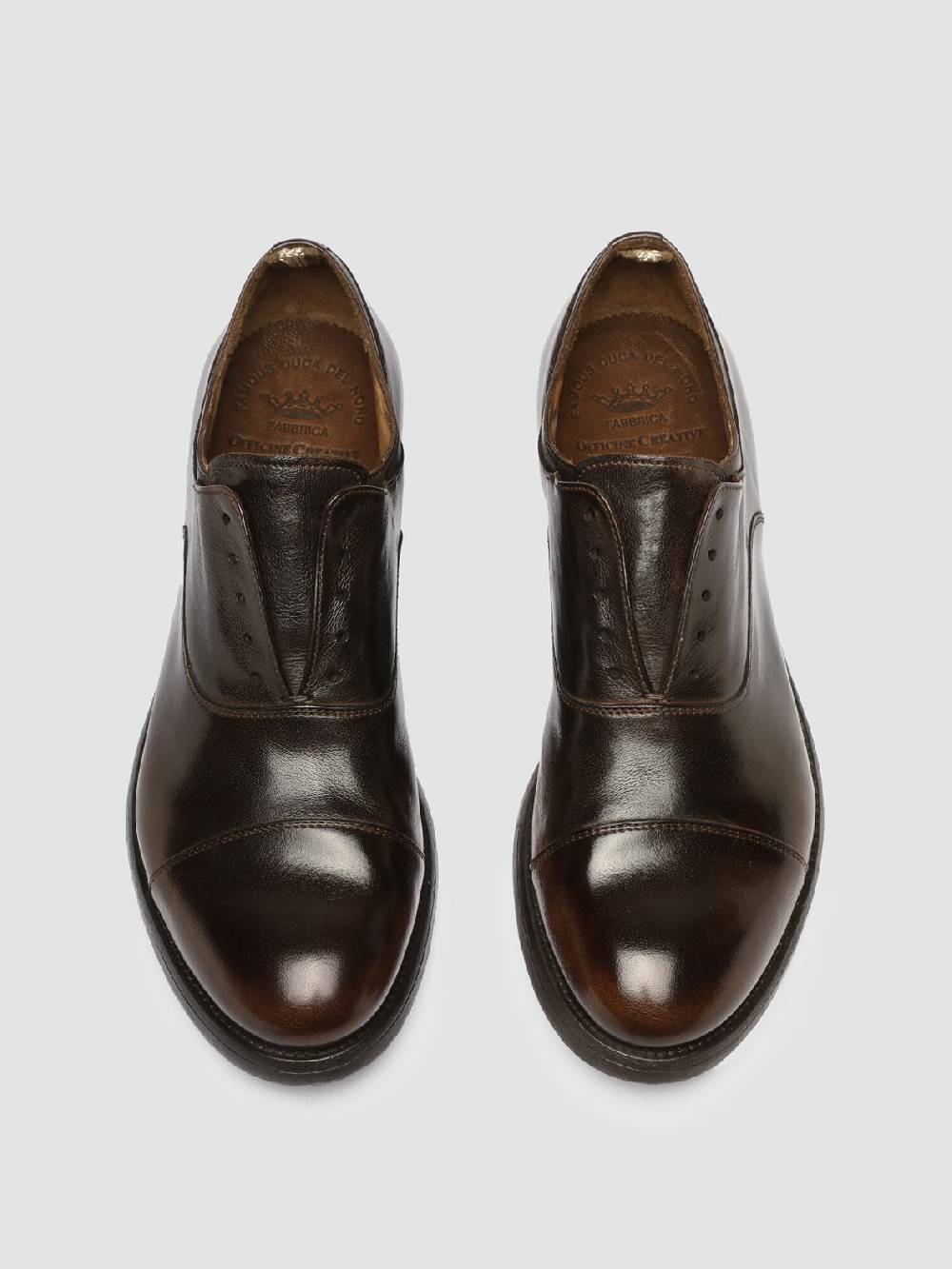 Officine Creative HIVE 004 Scarpe Oxford in Pelle Marrone Rilascio limitato