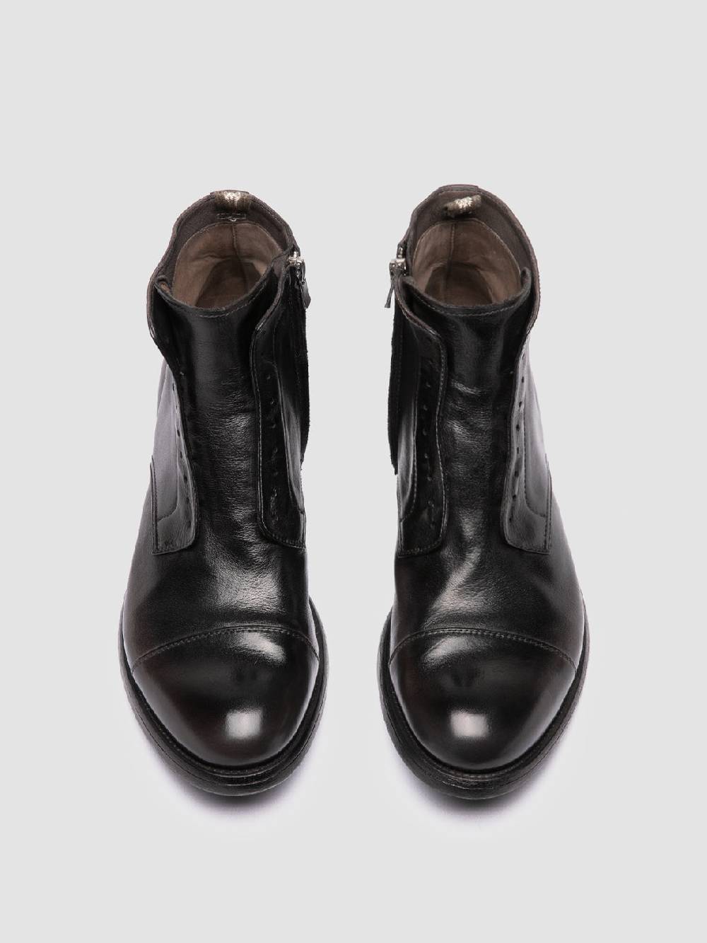 Officine Creative HIVE 005 Stivali con Zip in Pelle Nera Ultimi tre giorni