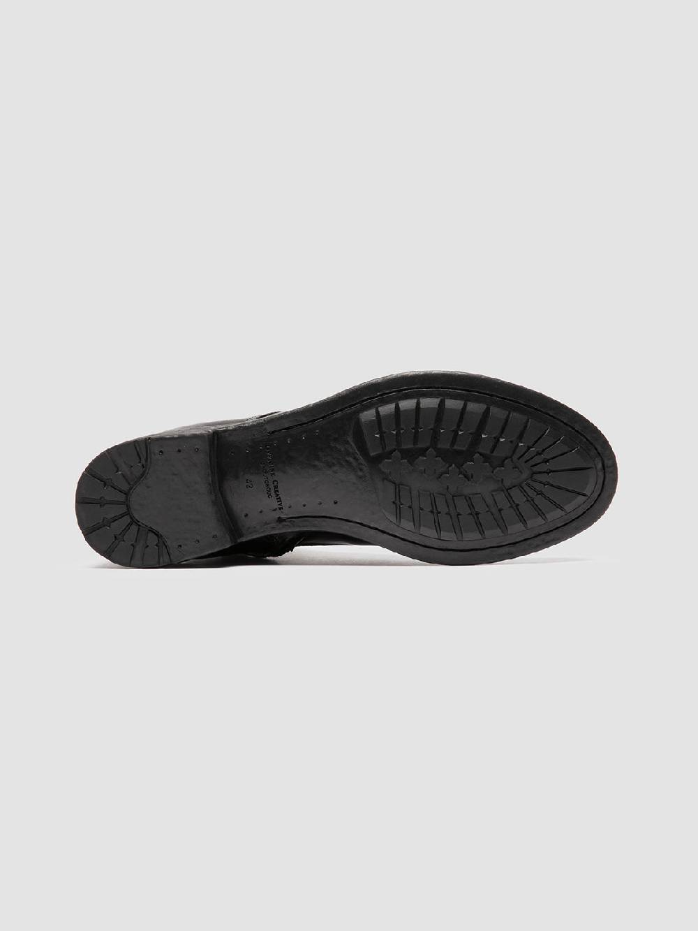 Officine Creative HIVE 005 Stivali con Zip in Pelle Nera Ultimi tre giorni