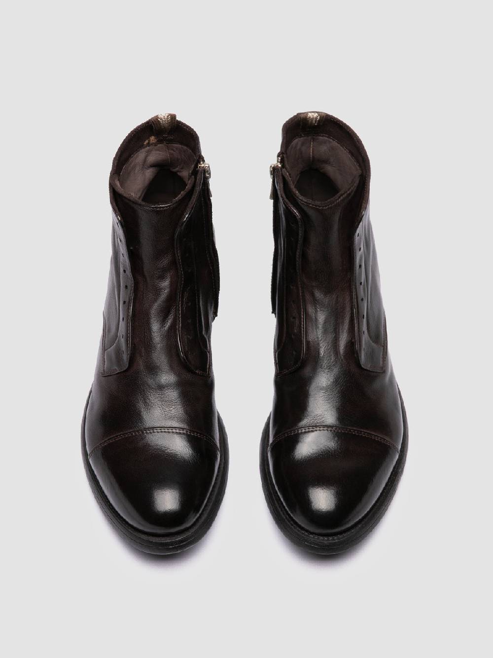 Officine Creative HIVE 005 Stivali con Zip in Pelle Marrone ACQUISTA ORA