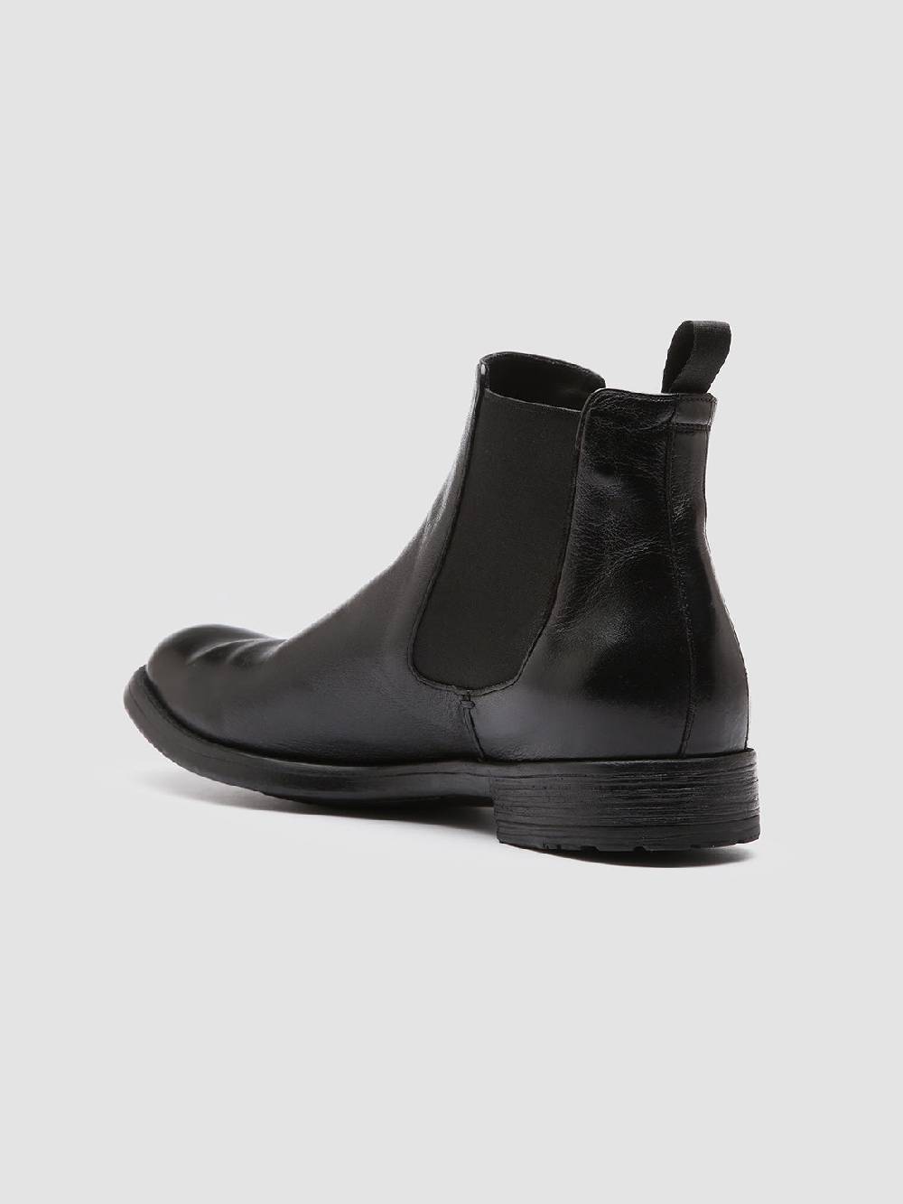 Officine Creative HIVE 007 Stivaletti Chelsea in Pelle Nera Latest stili