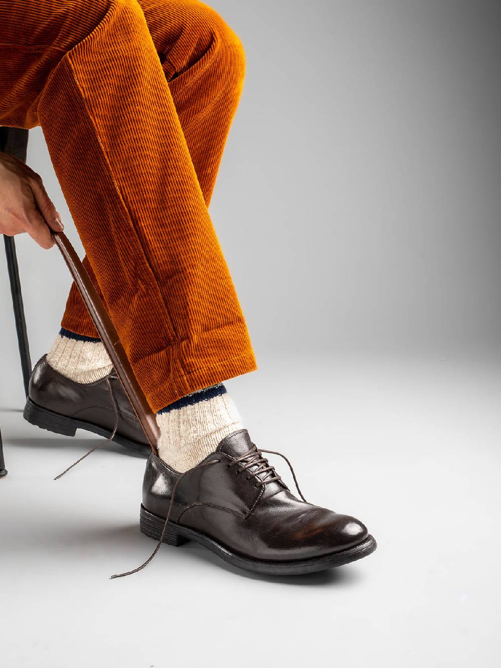 Officine Creative HIVE 008 Derby in Pelle Nera Ultimi due giorni