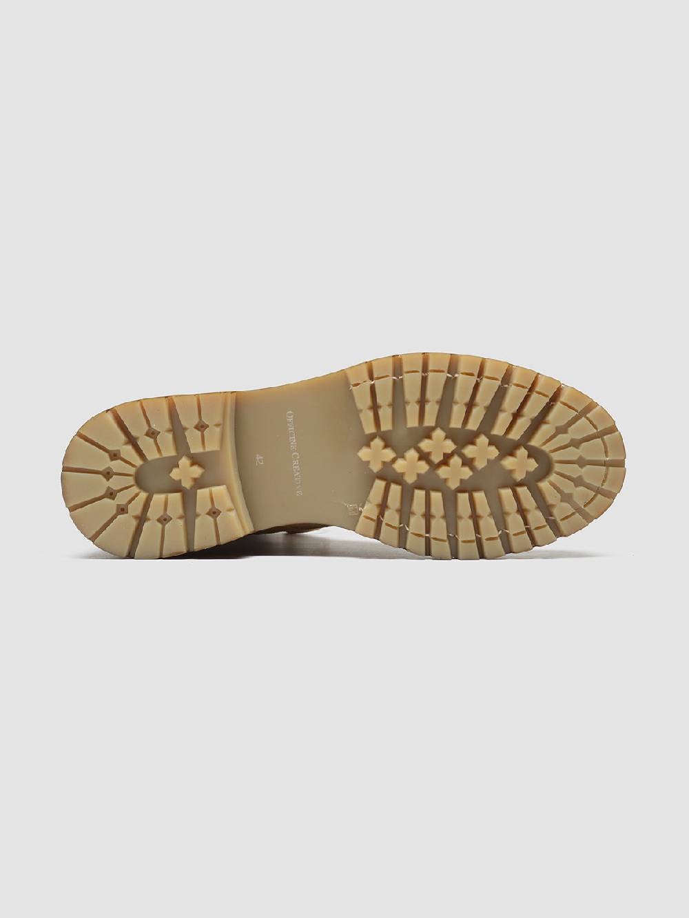 Officine Creative BOSS 002 Stivali Stringati in Pelle e Camoscio Marrone Fino al 65% di sconto