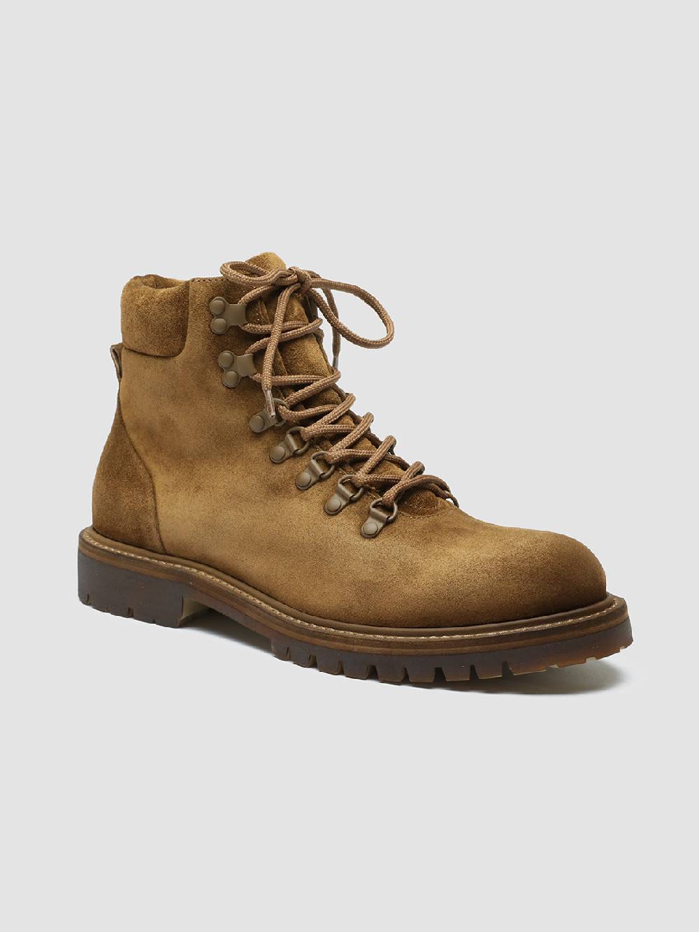 Officine Creative BOSS 003 Stivali Stringati in Camoscio Marrone Only for today