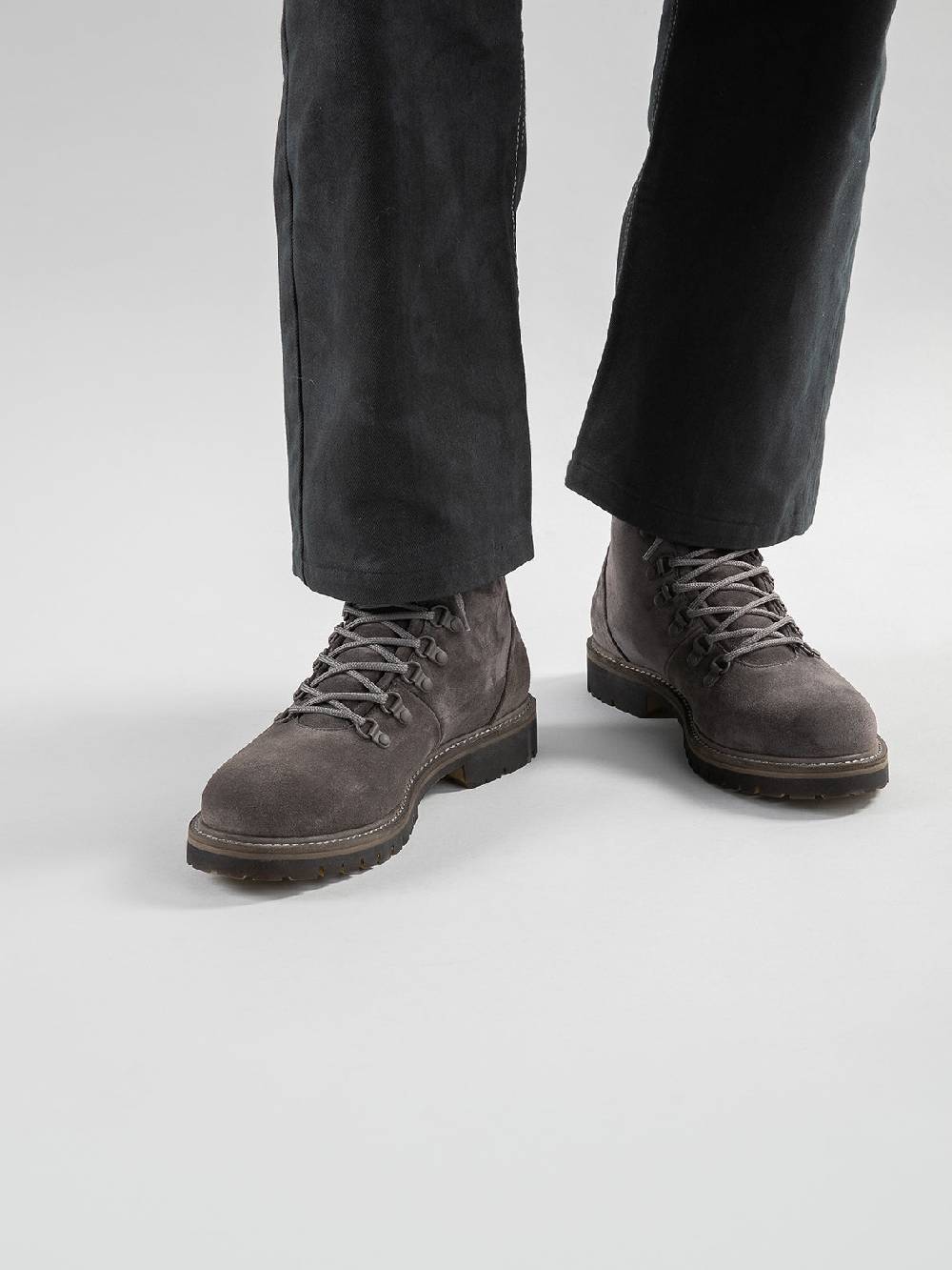 Officine Creative BOSS 003 Stivali Stringati in Camoscio Marrone Only for today