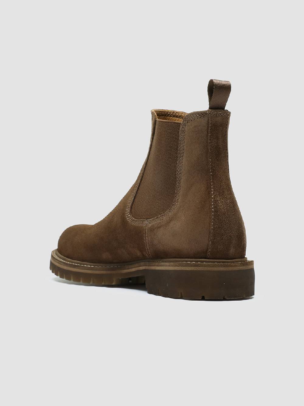 Officine Creative BOSS 004 Stivali Chelsea in Pelle Scamosciata Marrone Sostegno trimestrale
