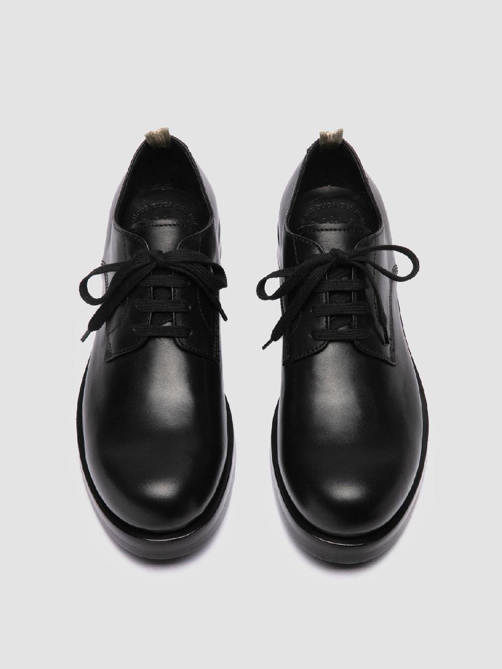 Officine Creative BULLA 001 Derby in Pelle Nera Super sconto