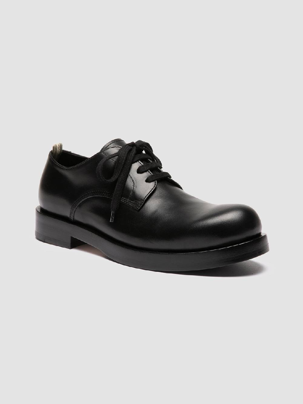 Officine Creative BULLA 001 Derby in Pelle Nera Super sconto