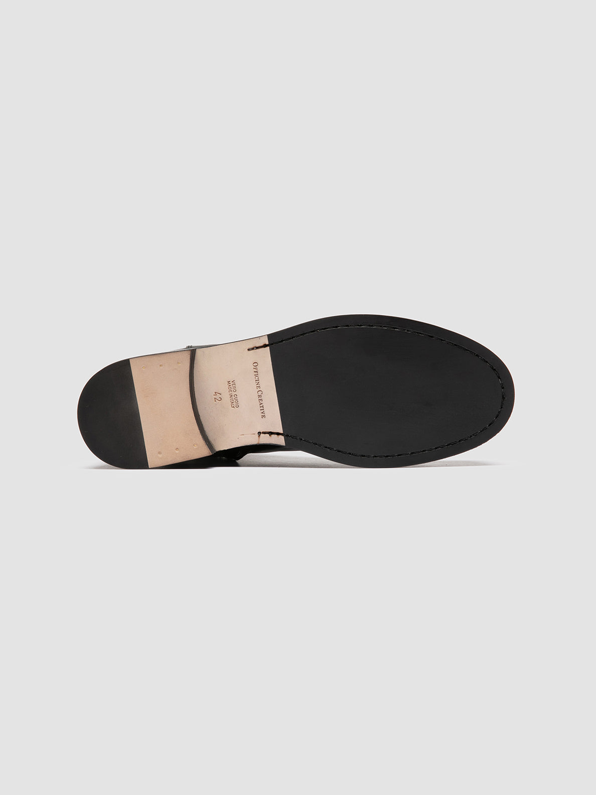 Officine Creative BULLA 002 Stivali Stringati in Pelle Nera Enormi sconti