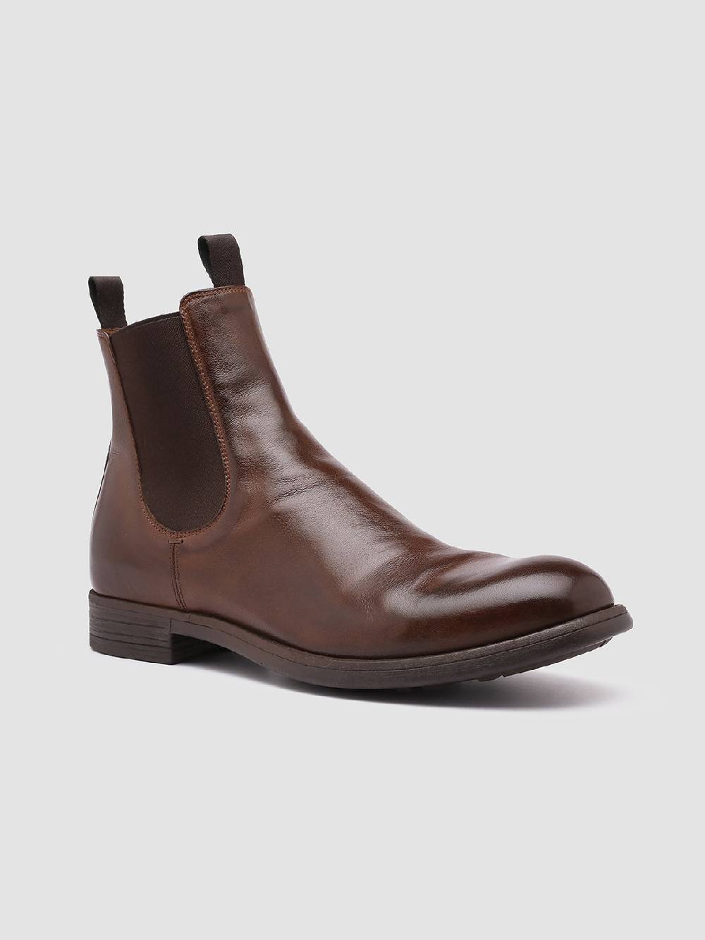Officine Creative CHRONICLE 002 Stivaletti Chelsea in Pelle Marrone Duty-free