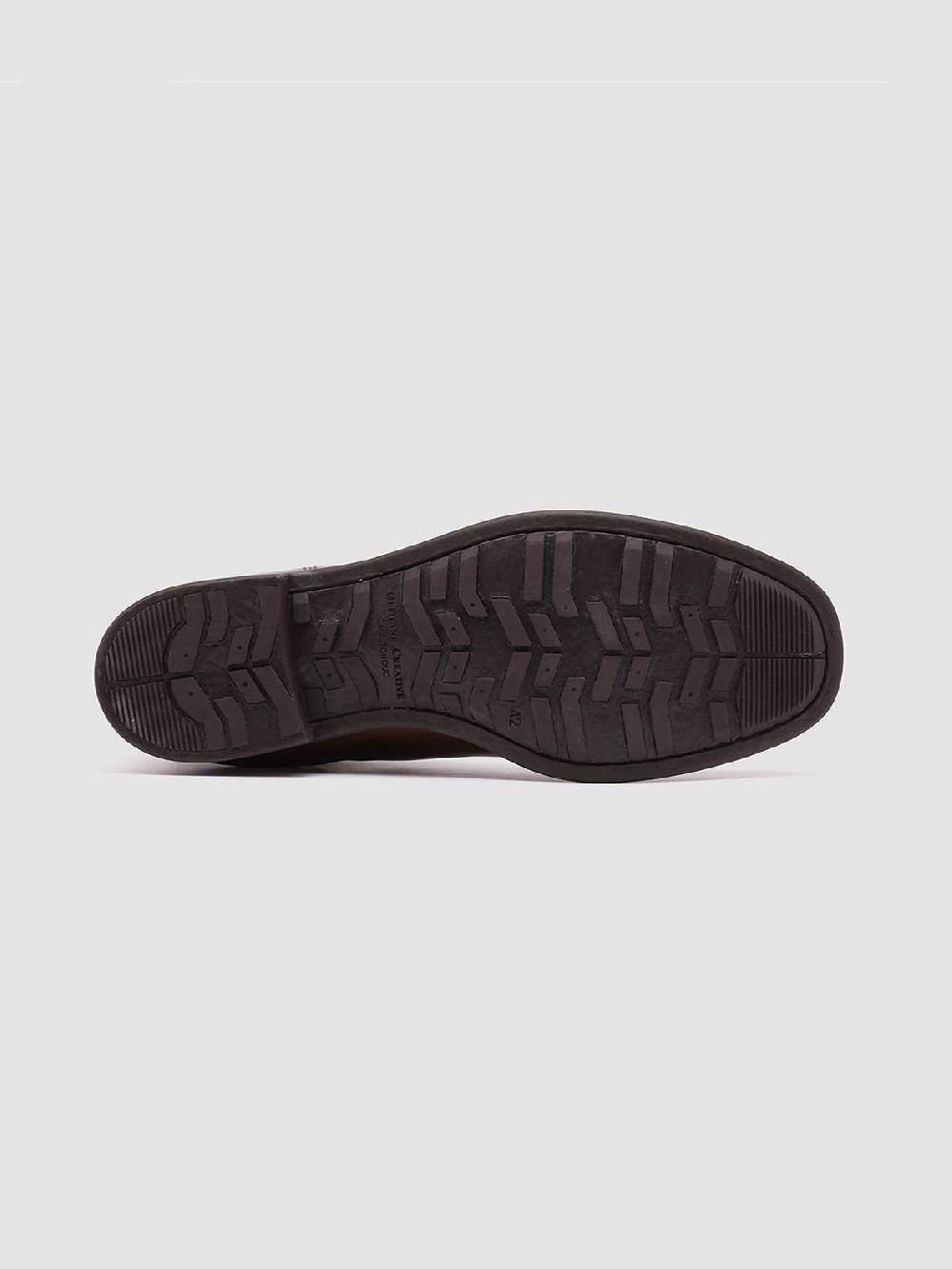Officine Creative CHRONICLE 002 Stivaletti Chelsea in Pelle Marrone Duty-free