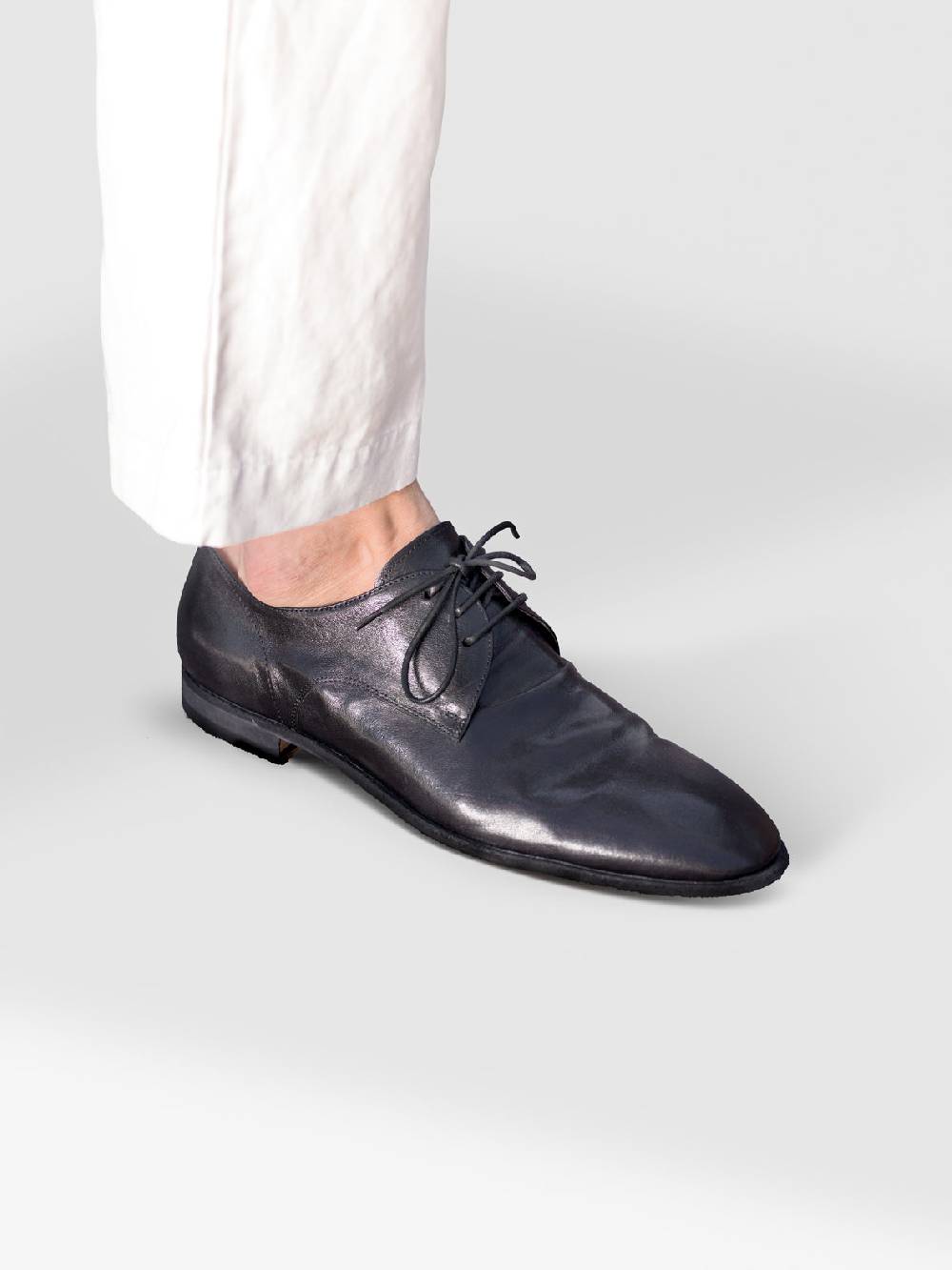 Officine Creative SOLITUDE 002 Scarpe Derby in Pelle Nera Promozione