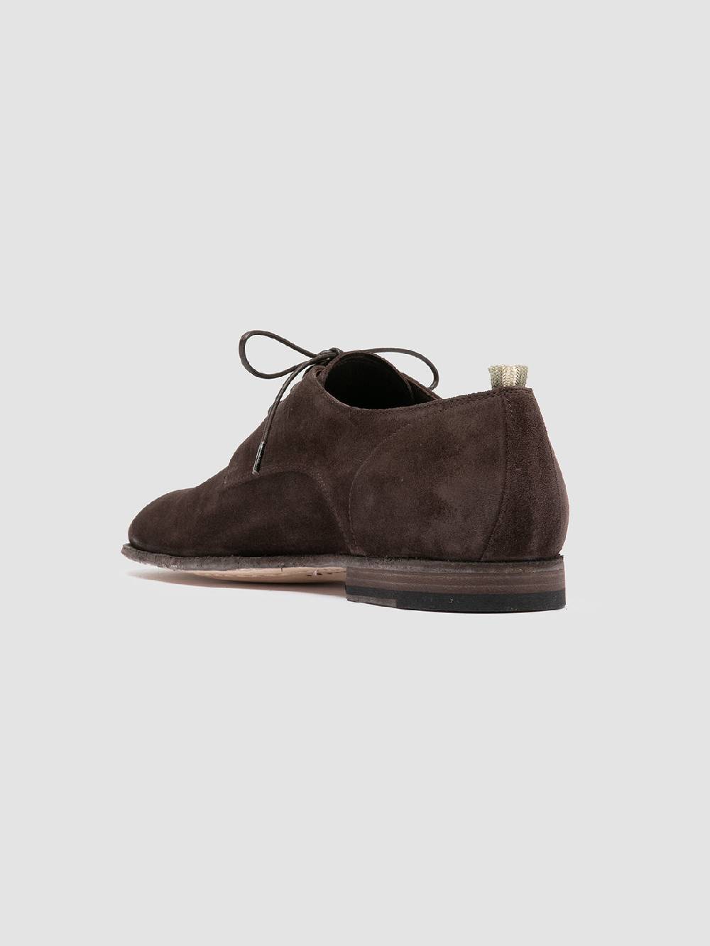 Officine Creative SOLITUDE 002 Scarpe Derby in Pelle Scamosciata Marrone Spedizione Gratuita