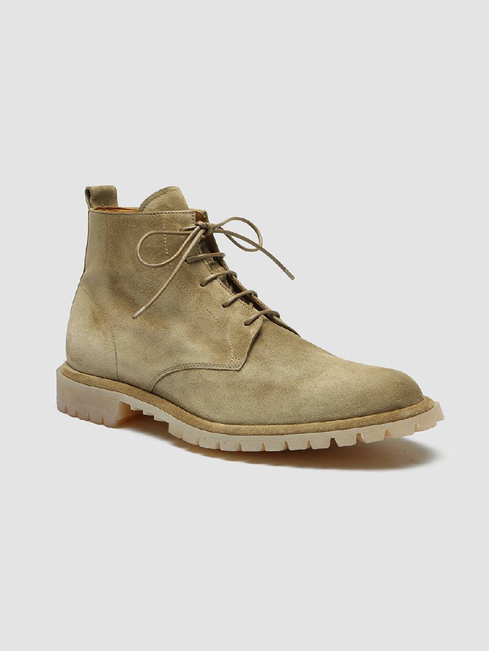 Officine Creative SPECTACULAR 002 Stivali in Pelle Scamosciata Marrone con allacciatura Negozi Online