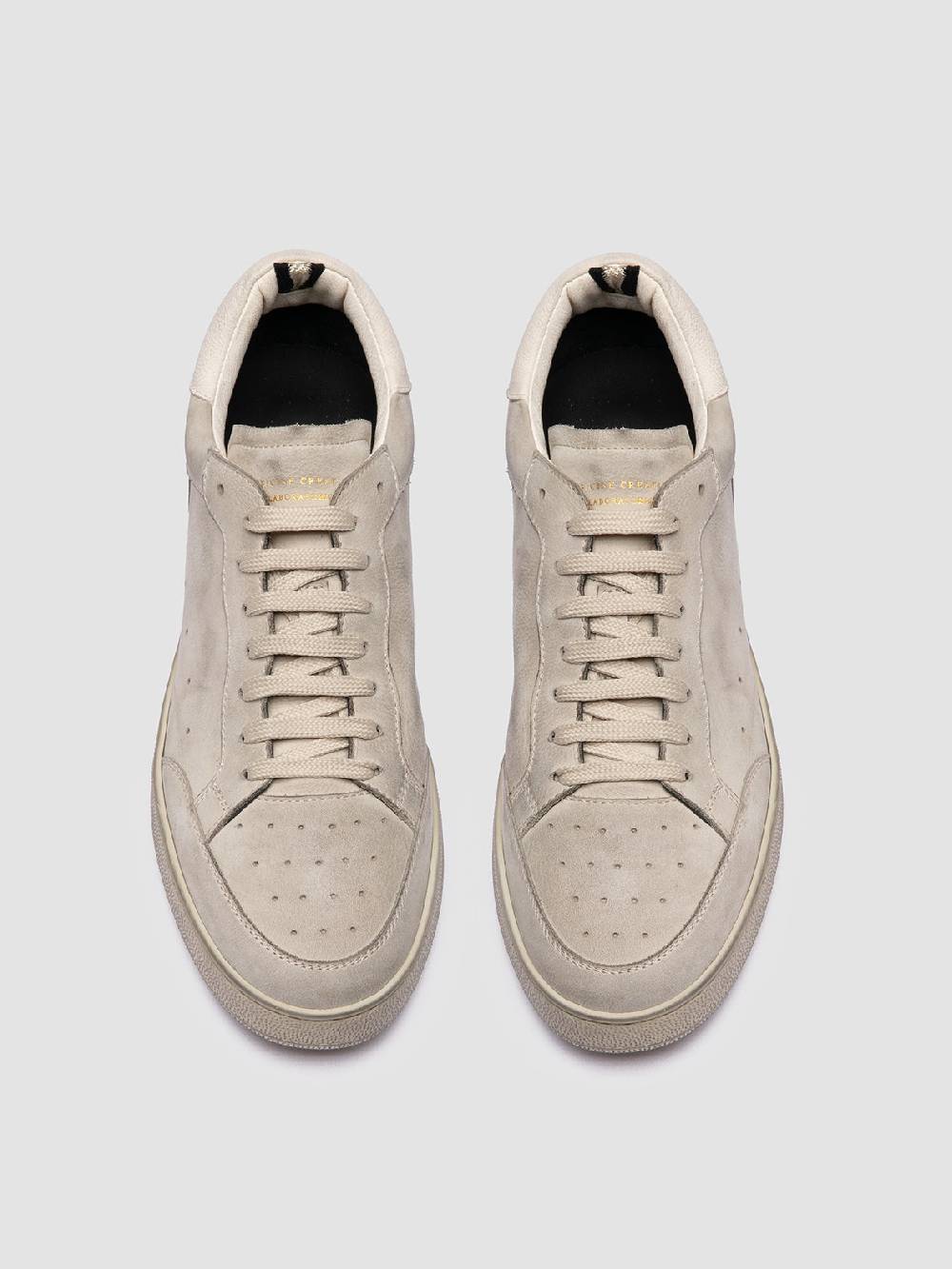 Officine Creative THE ANSWER 005 Sneaker Basse in Camoscio e Pelle Grigia Novità