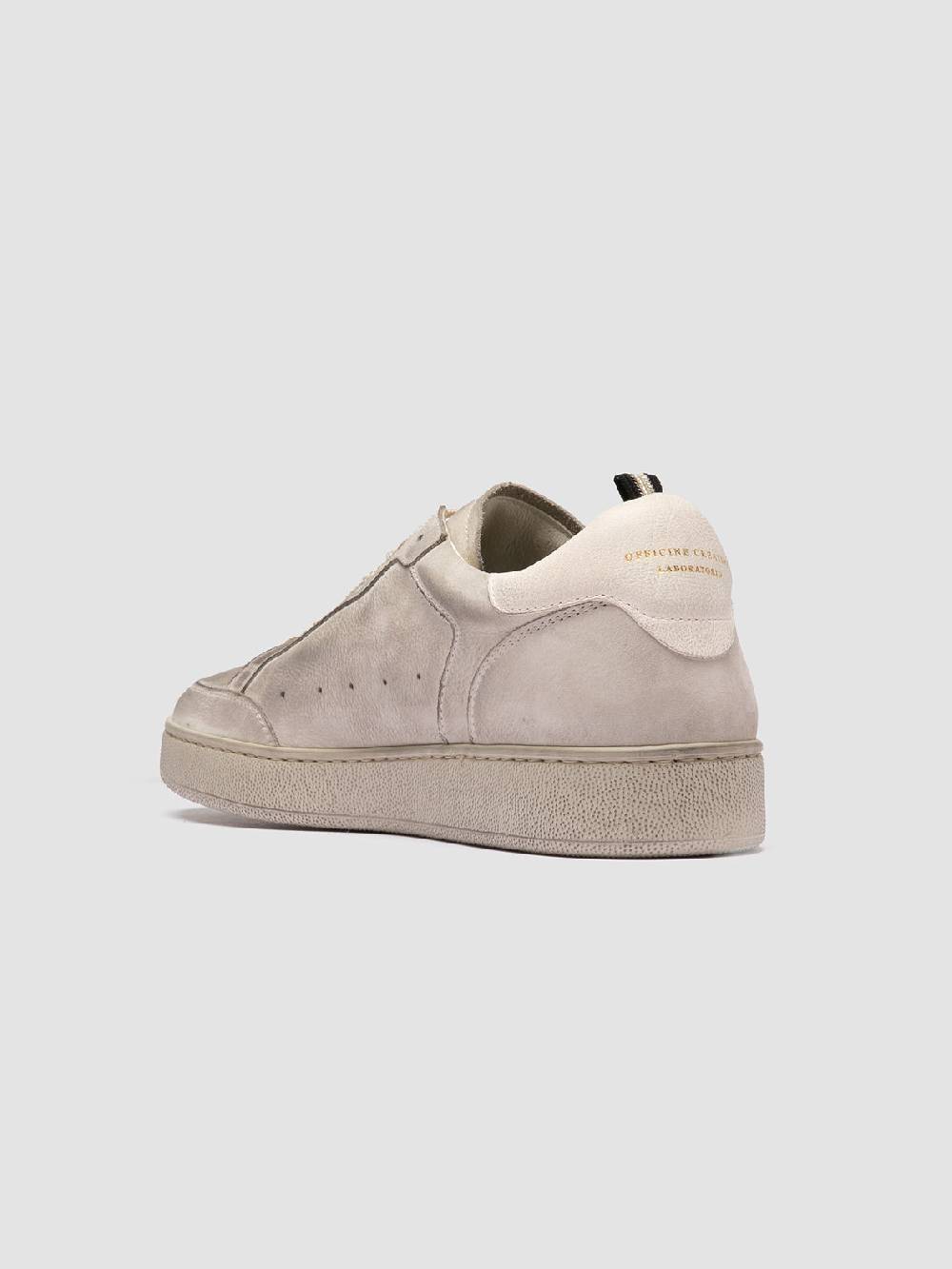 Officine Creative THE ANSWER 005 Sneaker Basse in Camoscio e Pelle Grigia Novità