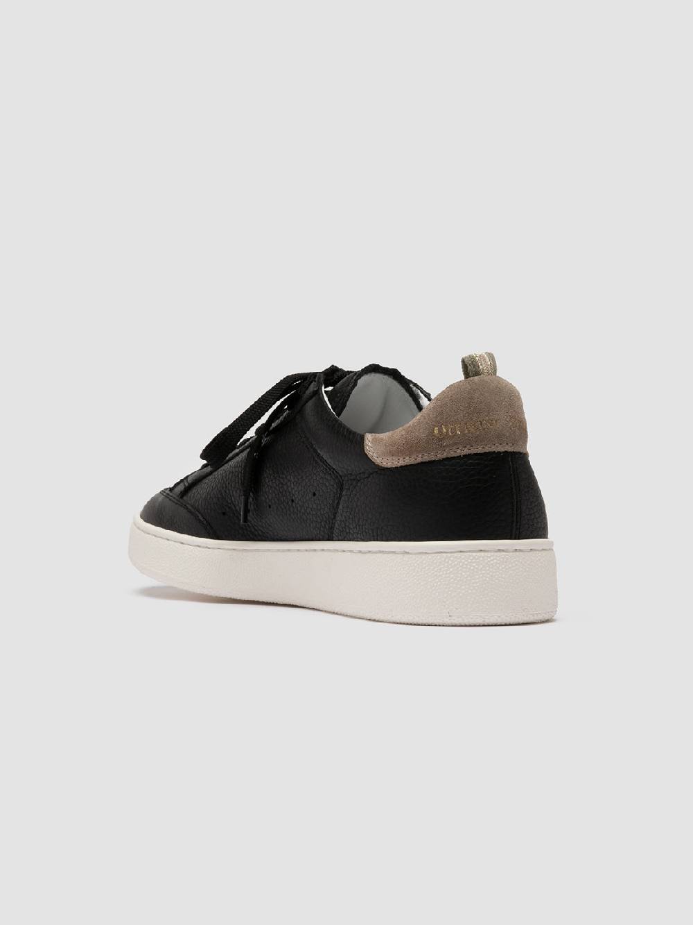 Officine Creative THE DIME 001 Sneaker Basse in Pelle Scamosciata Nera Presa