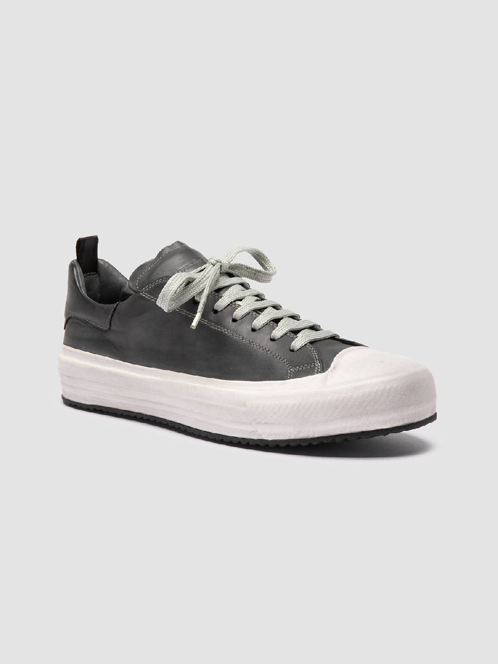Officine Creative MES DD 001 Sneaker Basse in Pelle Grigia Online