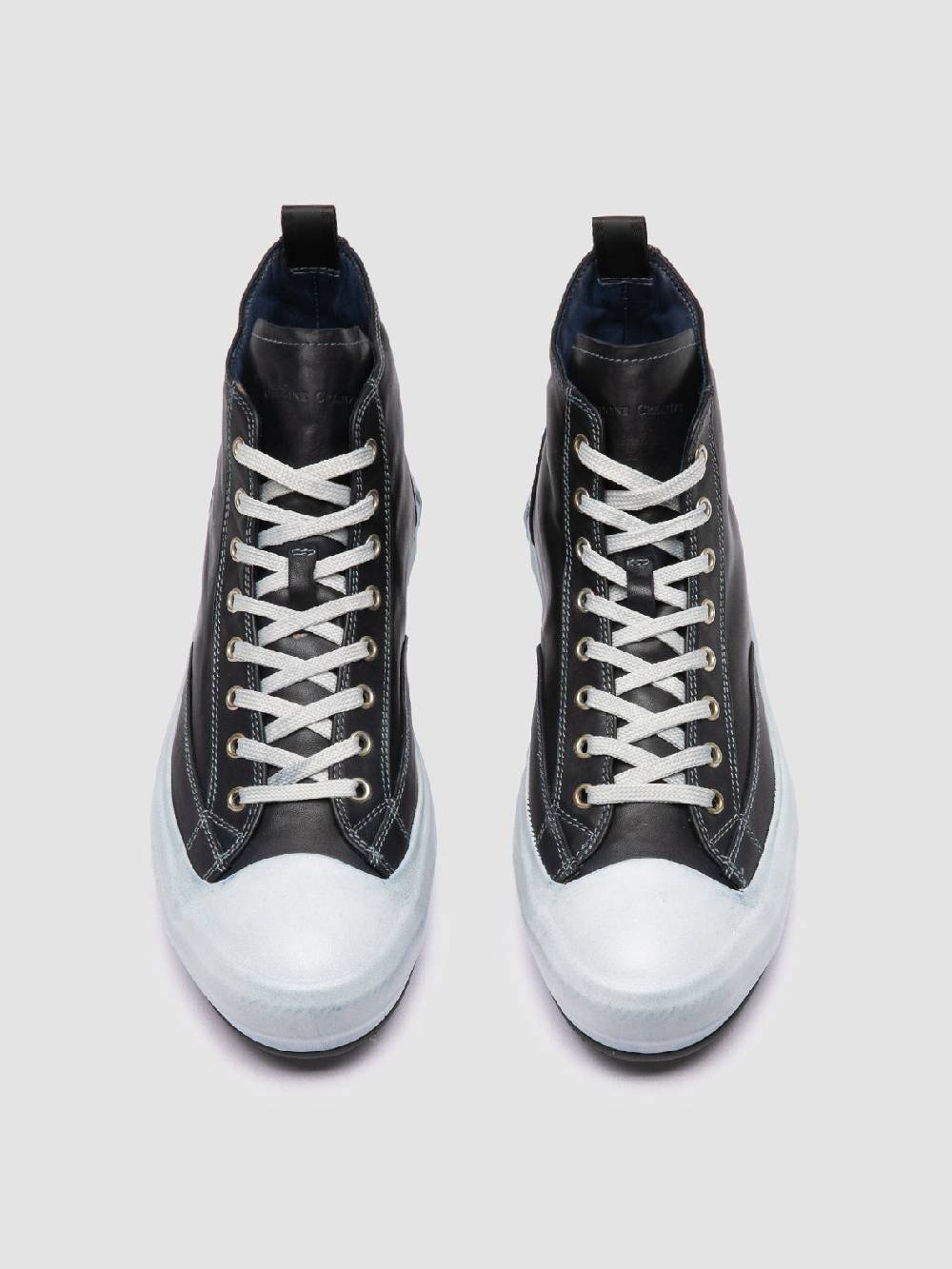 Officine Creative MES DD 002 Sneaker Alte in Pelle Blu Outlet