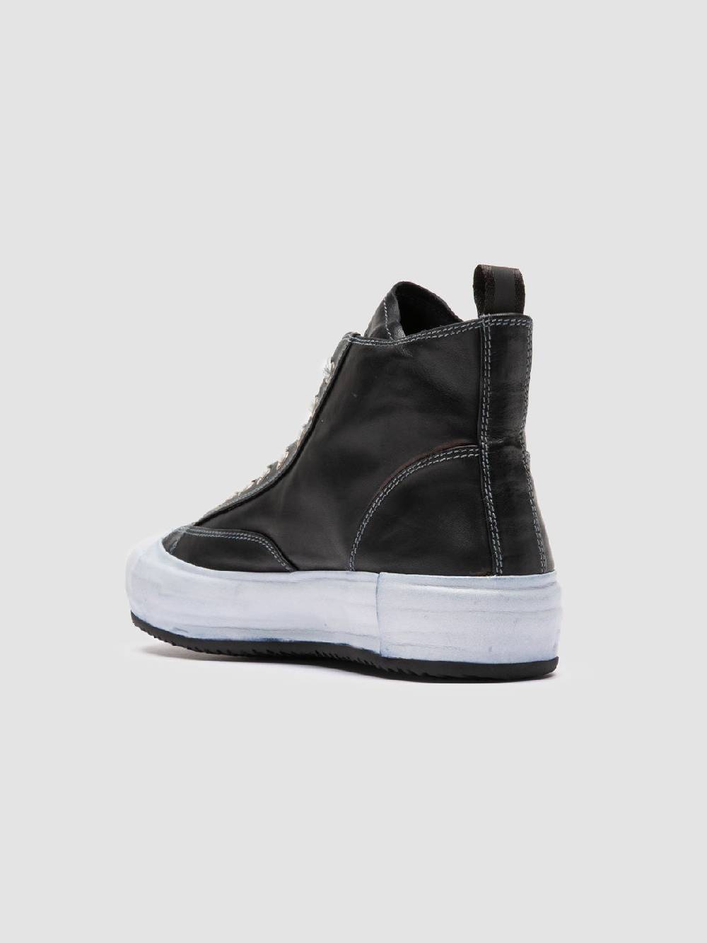 Officine Creative MES DD 002 Sneaker Alte in Pelle Blu Outlet