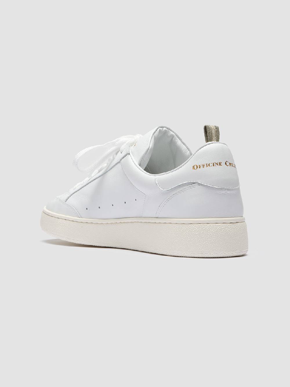 Officine Creative MOWER 007 Sneakers in Pelle Bianca Vendita Economica