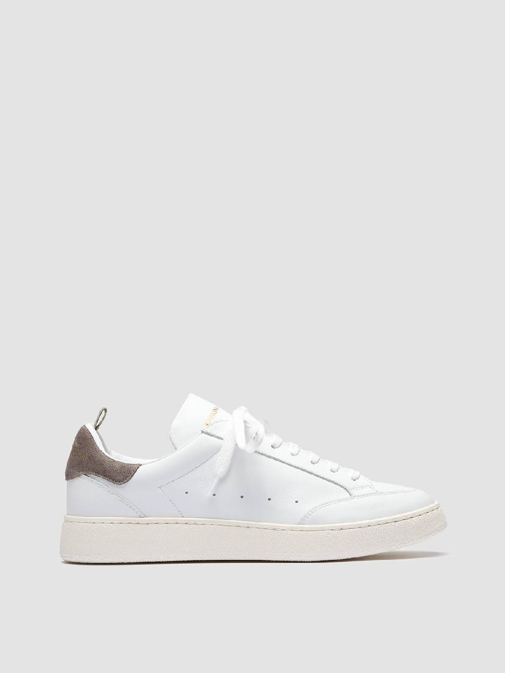 Officine Creative MOWER 007 Sneakers in Pelle Bianca Saldi Di Fabbrica