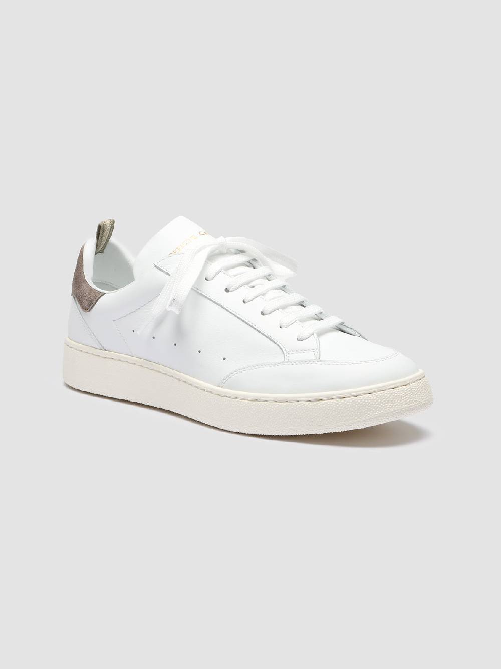 Officine Creative MOWER 007 Sneakers in Pelle Bianca Saldi Di Fabbrica