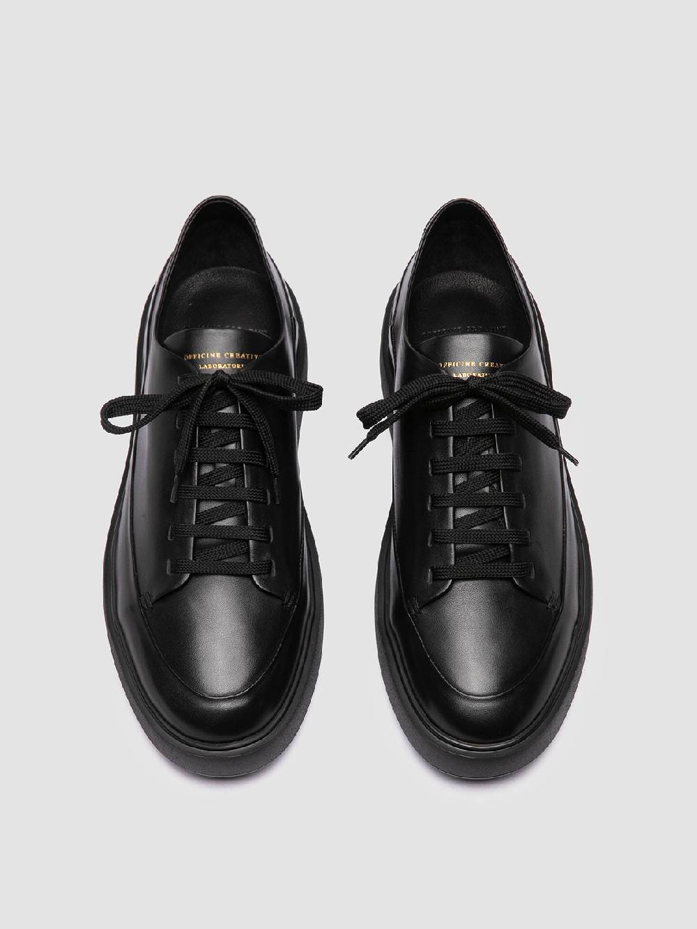 Officine Creative RELEASE 001 Sneaker Basse in Pelle Nera Nuova