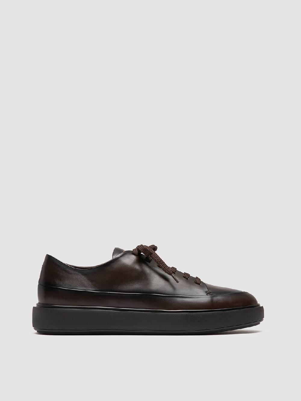 Officine Creative RELEASE 001 Sneaker Basse in Pelle Marrone Moda