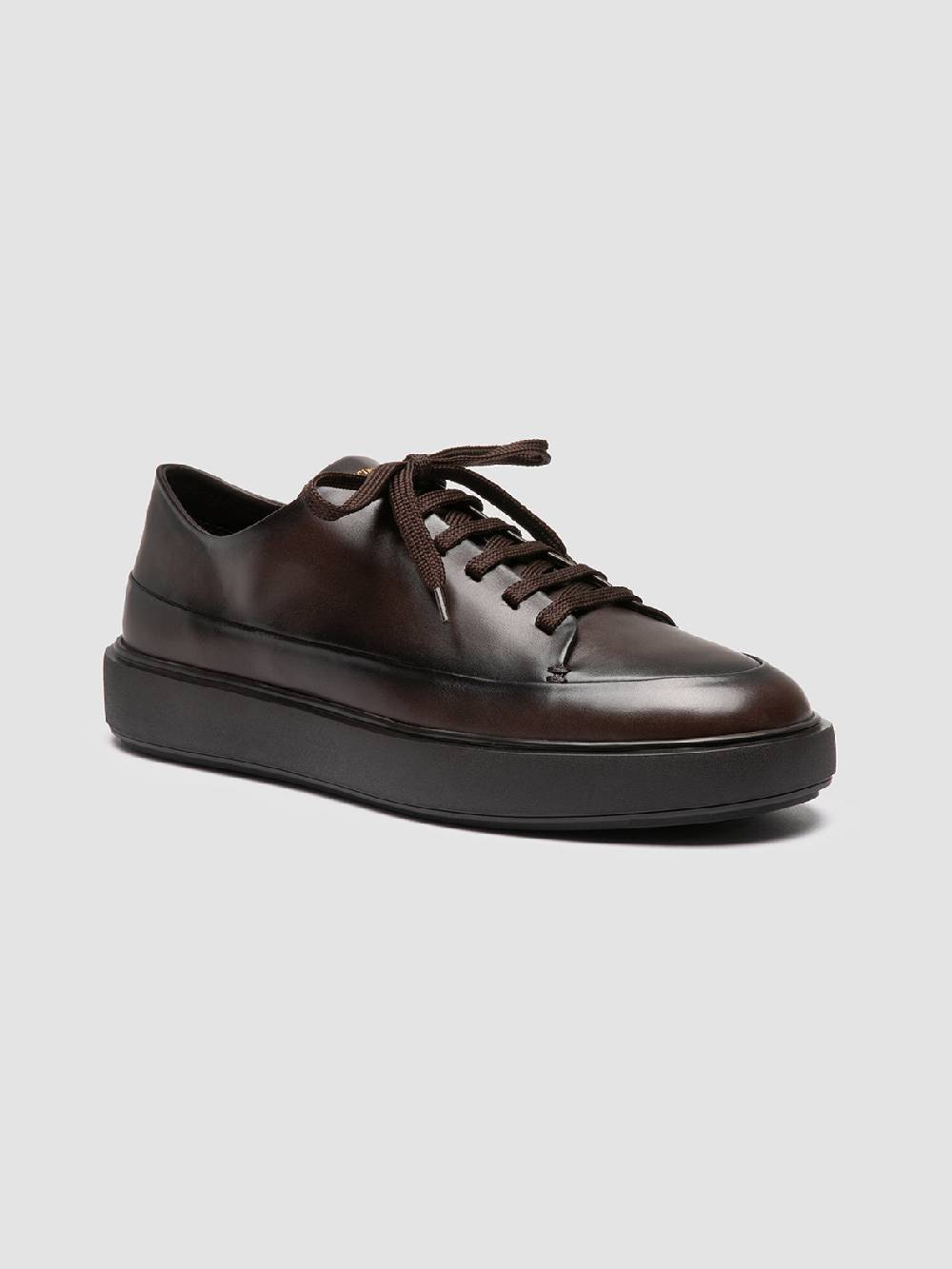 Officine Creative RELEASE 001 Sneaker Basse in Pelle Marrone Moda