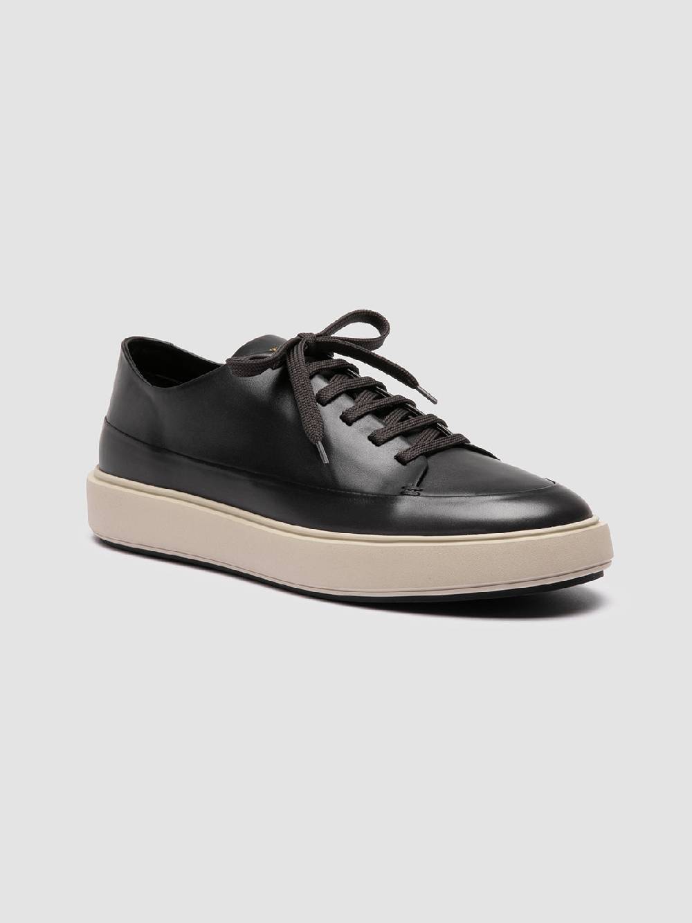 Officine Creative RELEASE 001 Sneaker Basse in Pelle Grigia Sconto di tempo limitato