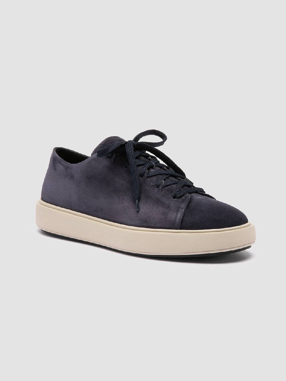 Officine Creative REMASTER 001 Sneaker Basse in Pelle Scamosciata Blu Negozio online di fabbrica
