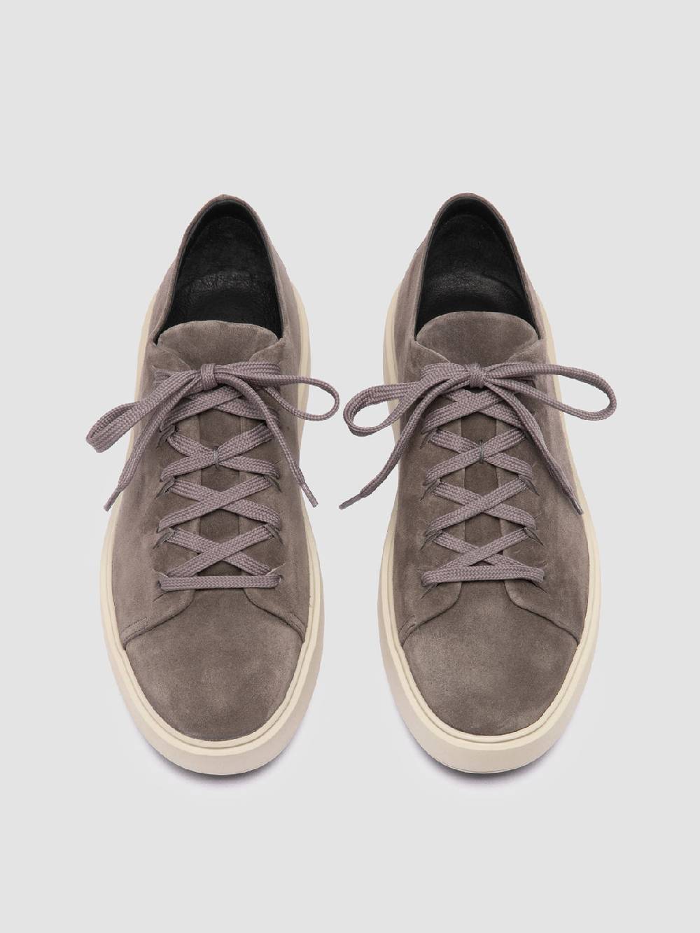 Officine Creative REMASTER 001 Sneaker Basse in Pelle Scamosciata Grigia Prezzo di fabbrica