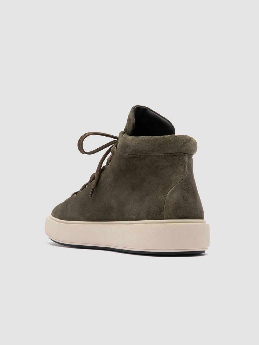 Officine Creative REMASTER 002 Sneaker Alte in Pelle Scamosciata Verde Comprare a buon mercato