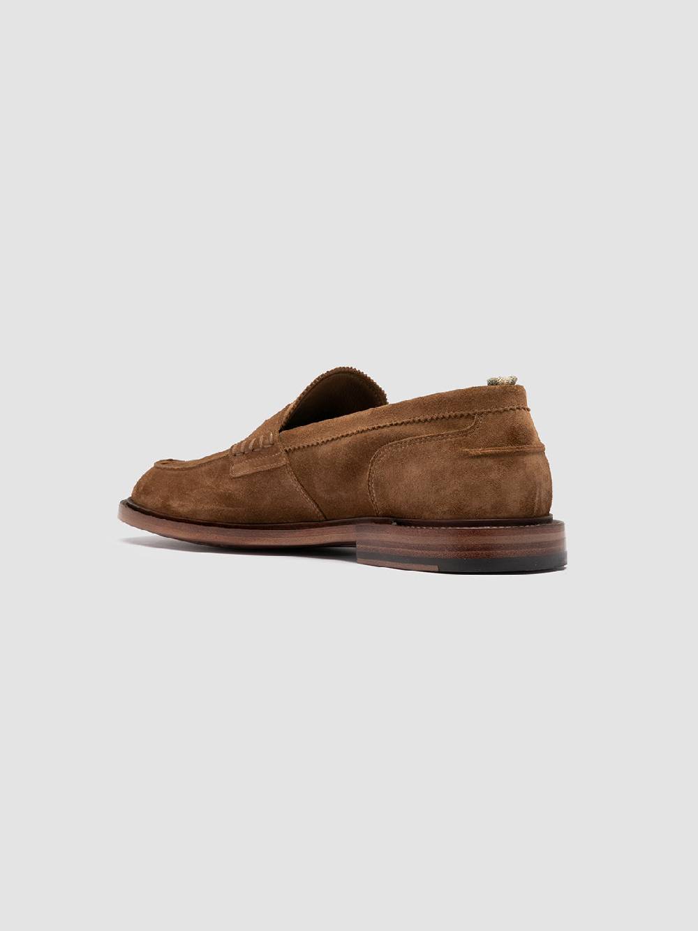 Officine Creative SAX 001 Mocassini Penny in Pelle Scamosciata Marrone Grande vendita