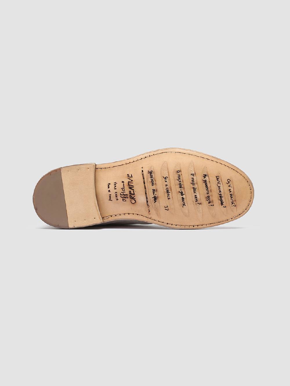 Officine Creative LINZI 008 Polacchine in Pelle Scamosciata Avorio Cyber Monday