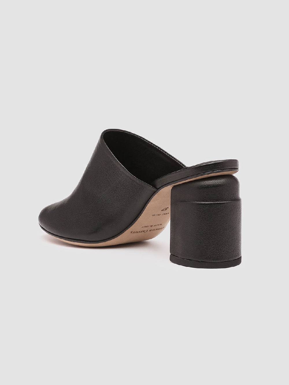 Officine Creative EMILIE 002 Sandali in Pelle Nera Offerta Pasqua