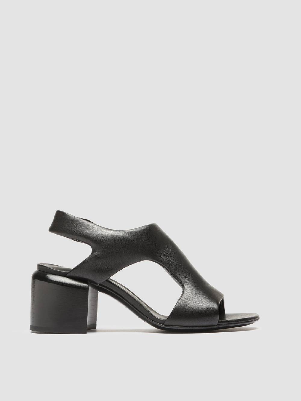 Officine Creative ETHEL 013 Sandali in Pelle Nera Offerta Anniversario
