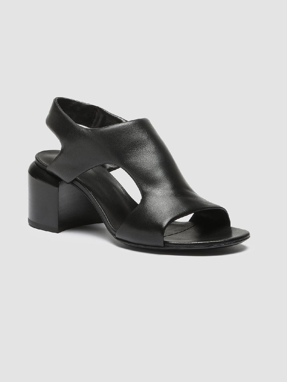 Officine Creative ETHEL 013 Sandali in Pelle Nera Offerta Anniversario