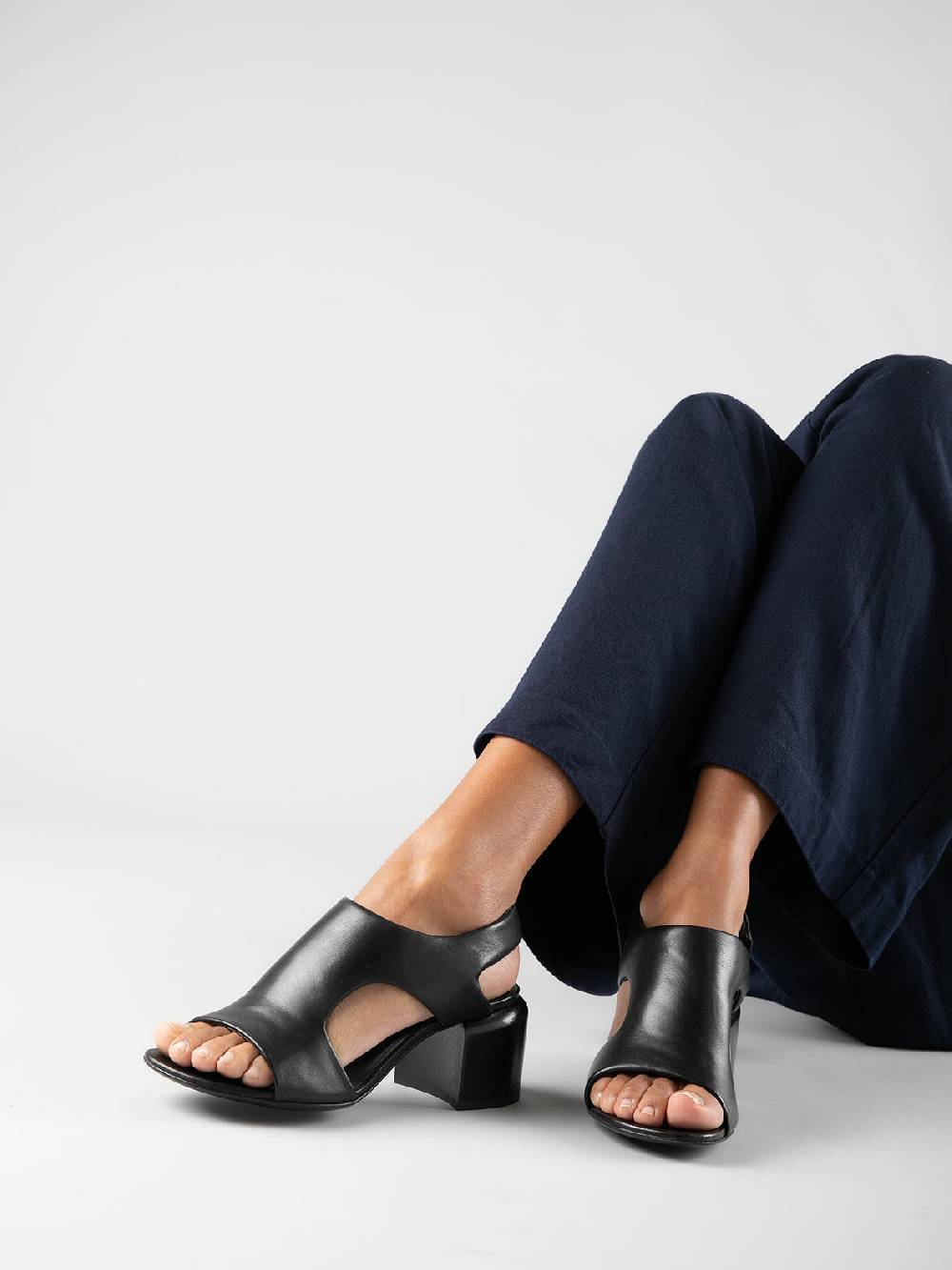 Officine Creative ETHEL 013 Sandali in Pelle Nera Offerta Anniversario