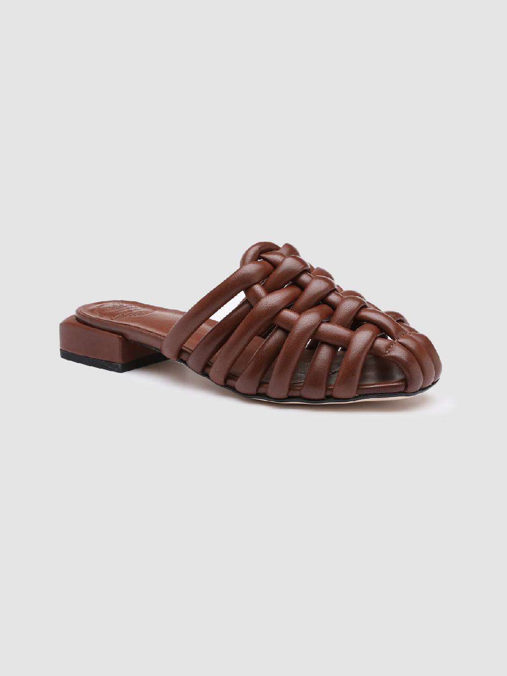 Officine Creative GILLIAN 006 Sandali in Pelle Marrone Smaltimento dello stoccaggio