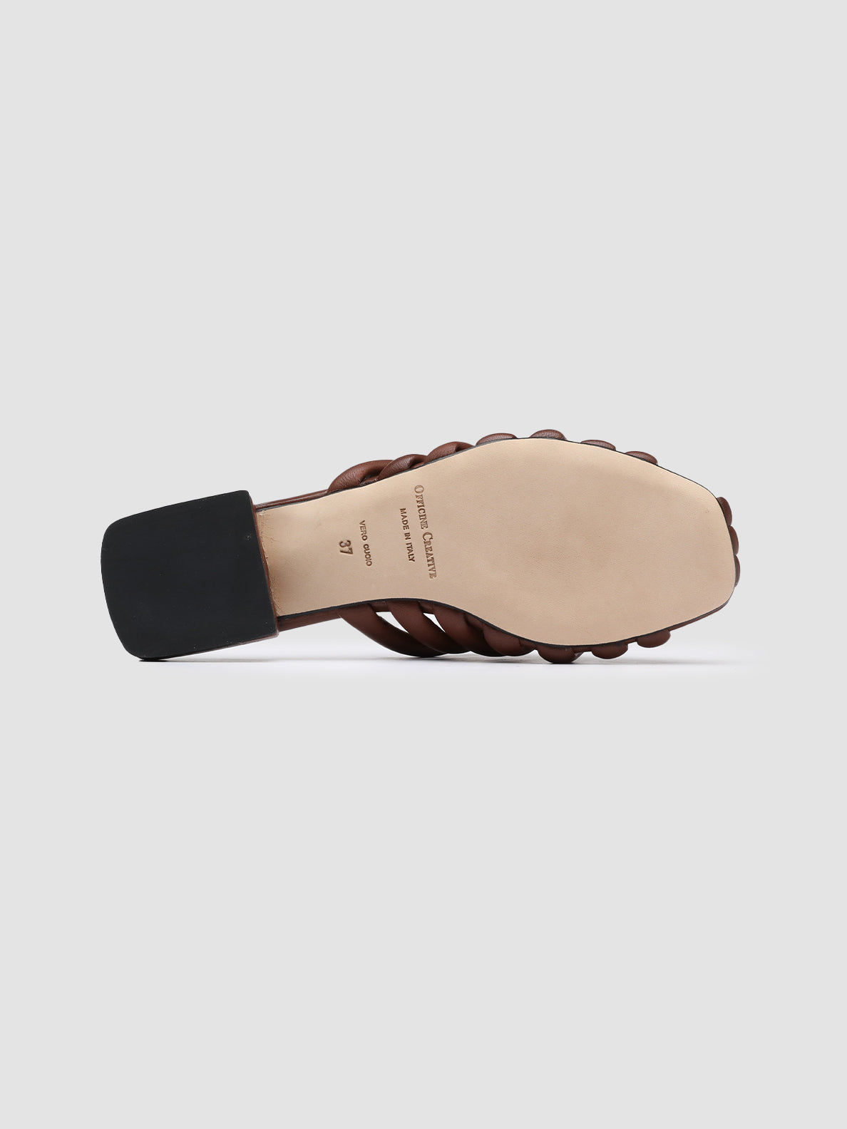 Officine Creative GILLIAN 006 Sandali in Pelle Marrone Smaltimento dello stoccaggio