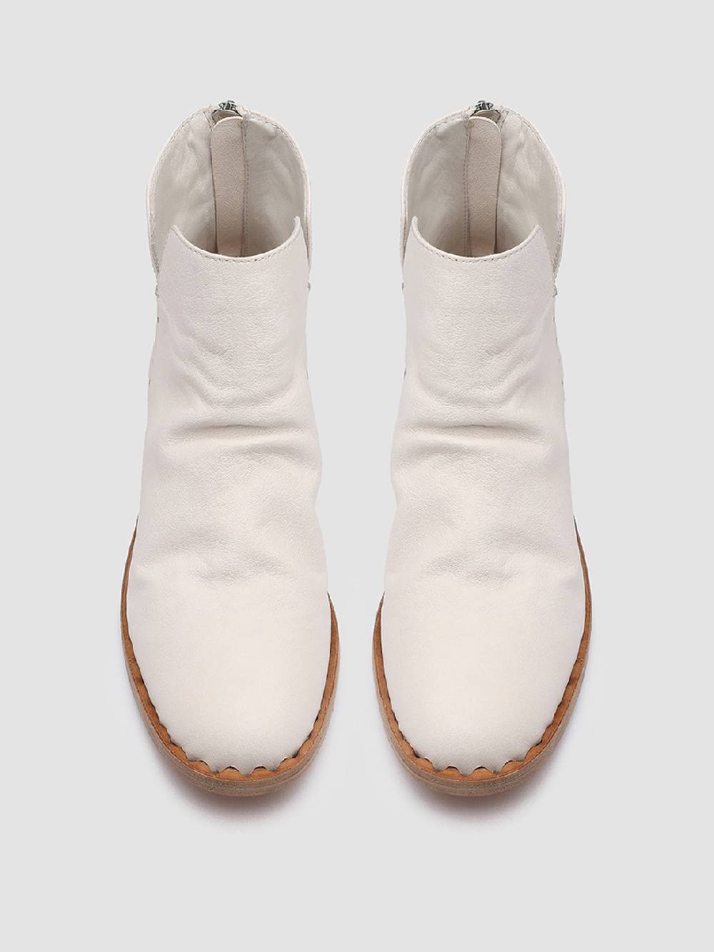 Officine Creative GRAPHITE 005 Stivaletti in Pelle Bianca Latest fashion